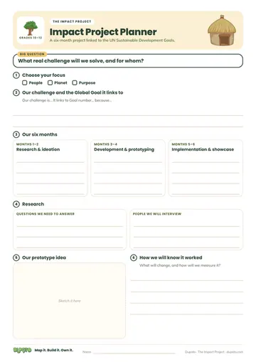 Impact Project Planner · The Impact Project
