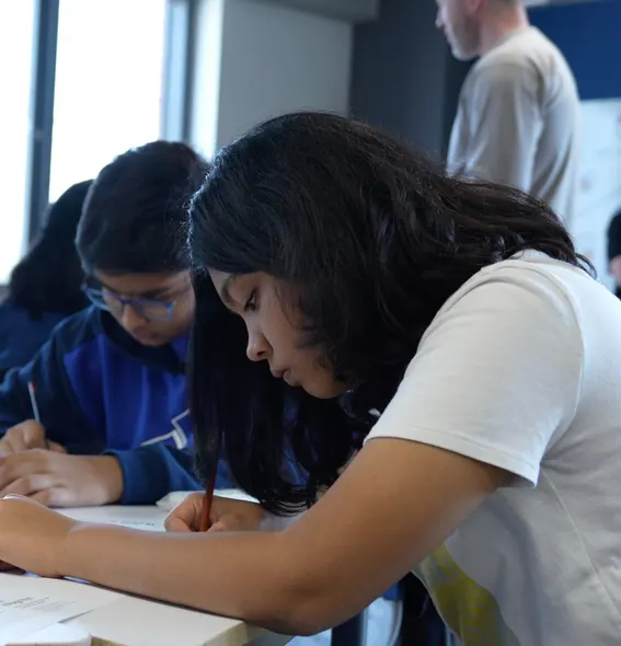 Two students drawing their Territory Maps side by side